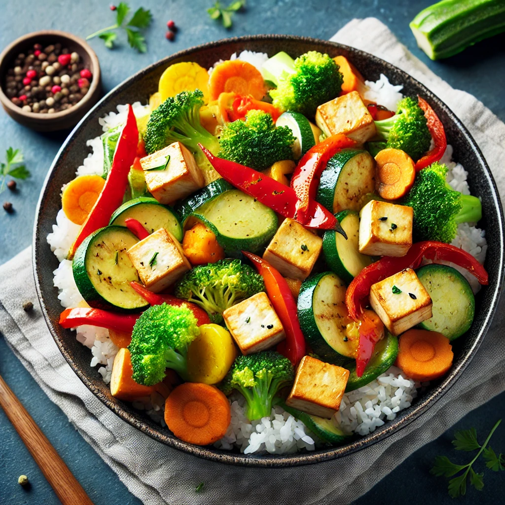 Veggie Stir-Fry mit Tofu